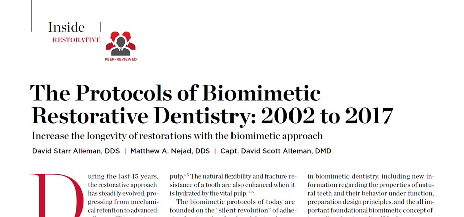 screenshot of The Protocols of Biomimetic Restorative Dentistry