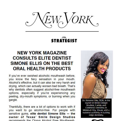 NEW YORK MAGAZINECONSULTS ELITE DENTISTSIMONE ELLIS ON THE BESTORAL HEALTH PRODUCTS