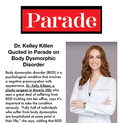 Dr. Kelley Killen Quoted in Parade on Body Dysmorphic Disorder