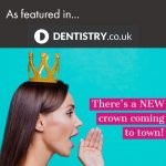 An ad showing a young girl talking about a new dentist